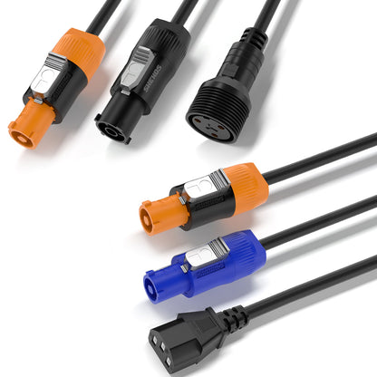 Câbles PowerCON étanches / connecteurs standard pour éclairage de scène
