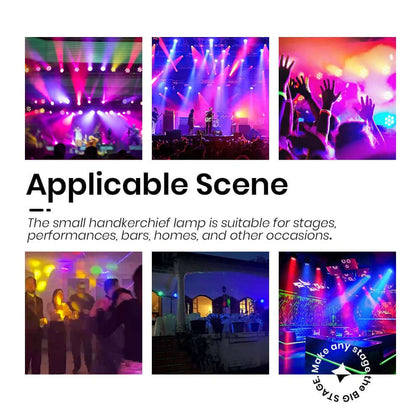 GlamoPar LED Éclairage 7x12W RGBWA+UV Mélange de couleurs Éclairage de Scène Par