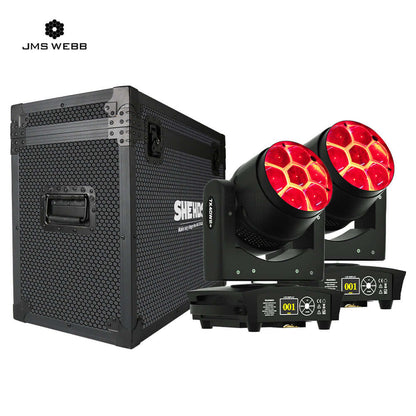 JMS WEBB Lyres LED Wash&Zoom Bee Eye 7X40W RGBW Éclairage de Scène Éclairage de Performance DJ Mariage