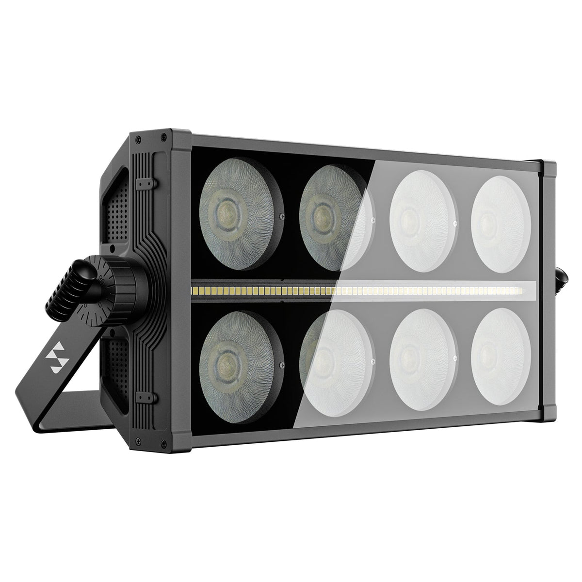 SHEHDS 350W RGBW Projecteur Wash Flood / Stroboscope LED / Blinder Wash