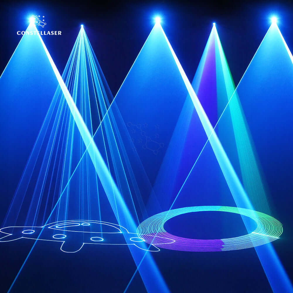 Constellaser Contrôle des application Lyres 6W  Éclairage Laser  Éclairage de Performance Mariage DJ Club