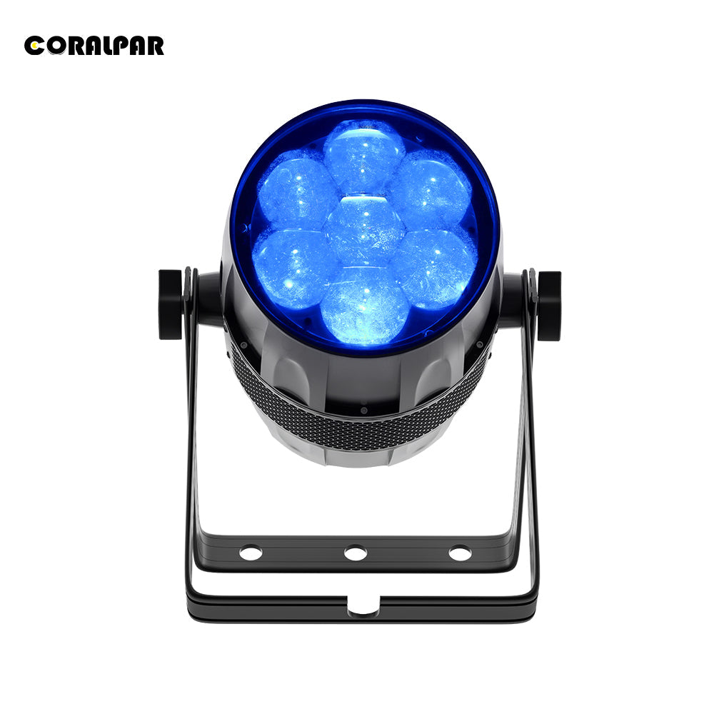 CoralPar Étanchéité IP65 LED Zoom&Wash Bee Eye 7x40W RGBW 4in1 Par Éclairage de Scène Mariage DJ
