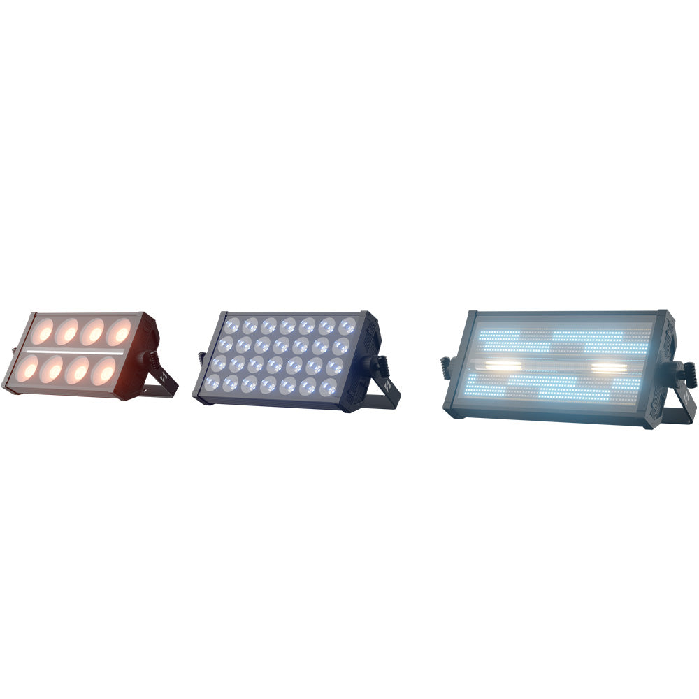 SHEHDS 350W RGBW Projecteur Wash Flood / Stroboscope LED / Blinder Wash