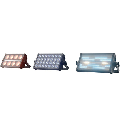 SHEHDS 350W RGBW Projecteur Wash Flood / Stroboscope LED / Blinder Wash