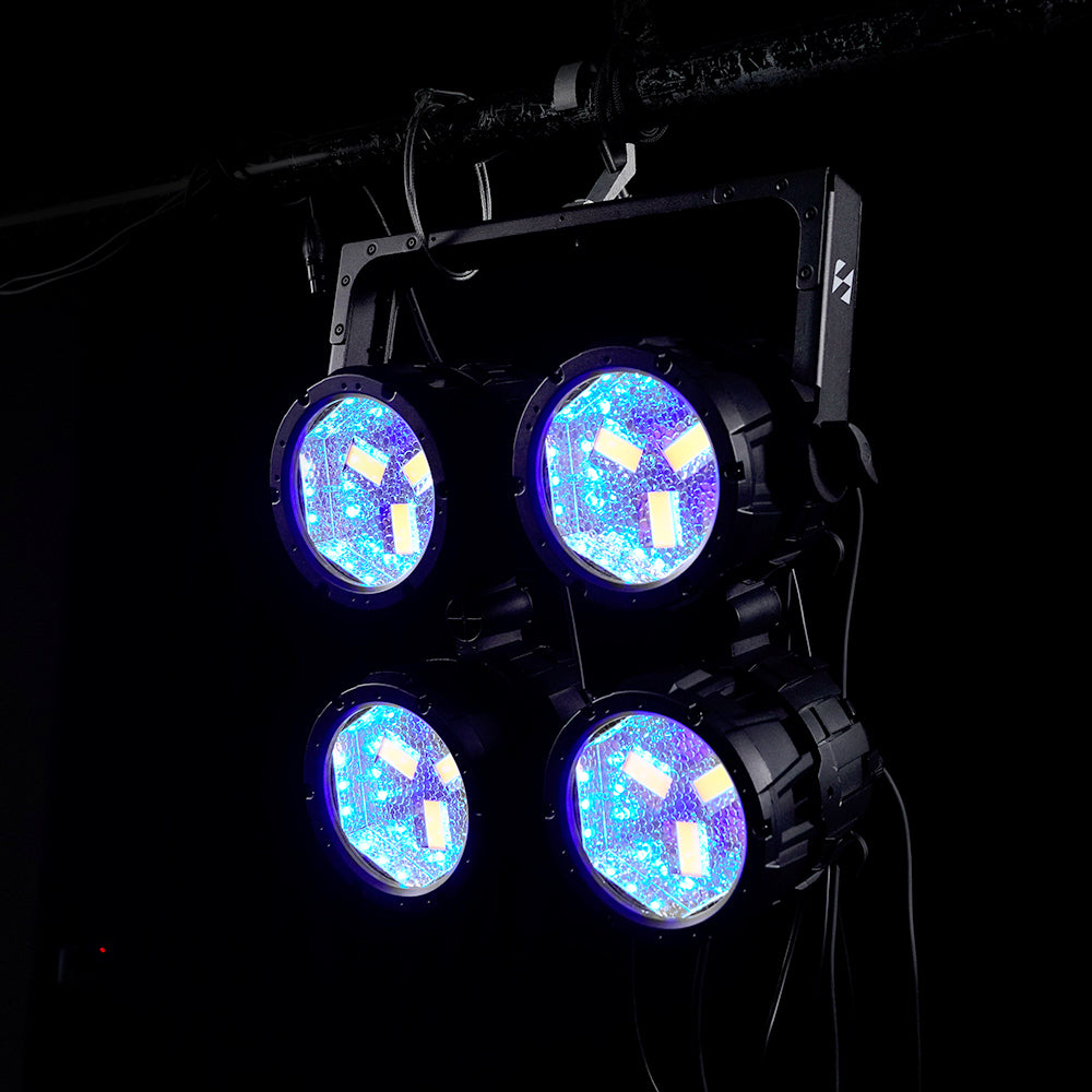 SHEHDS Projecteur PAR LED Étanche 100W au Style Rétro Connectable avec Contrôle par APP Mobile