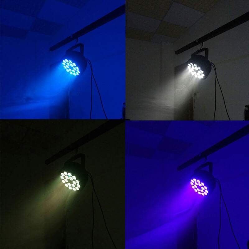 SHEHDS Alliage aluminium LED 18x12W RGBW 4in1 DMX512 Éclairage de Scène Par DJ Mariage Concert