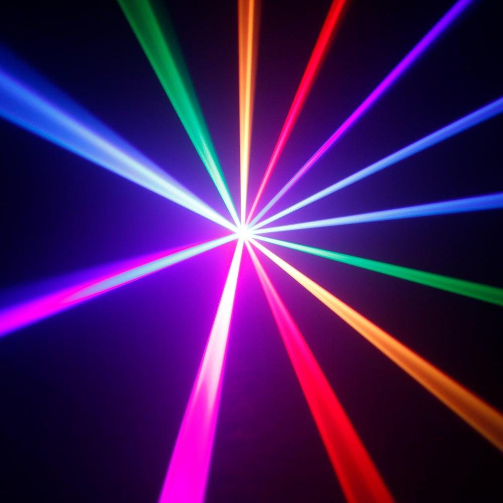 SHEHDS Contrôle des application 1W RGB Scanner laser Motif double superposé Éclairage Laser Performance DJ Club
