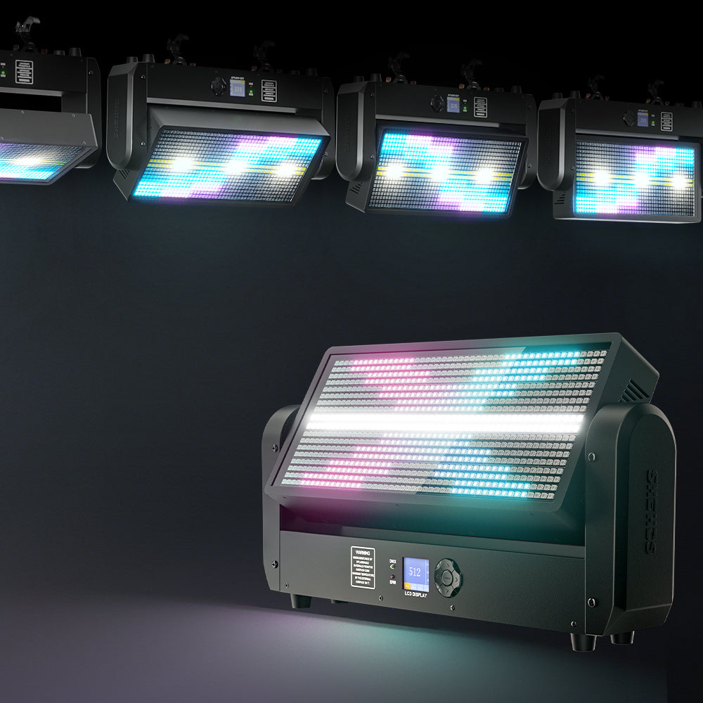 SHEHDS Lyre LED 200W avec Effet Stroboscopique et Matrice (Matrix) Éclairage Wash pour Scènes, Clubs et DJs