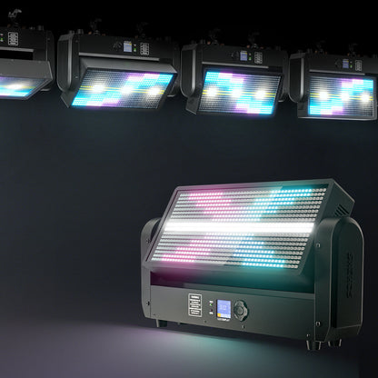 SHEHDS Lyre LED 200W avec Effet Stroboscopique et Matrice (Matrix) Éclairage Wash pour Scènes, Clubs et DJs