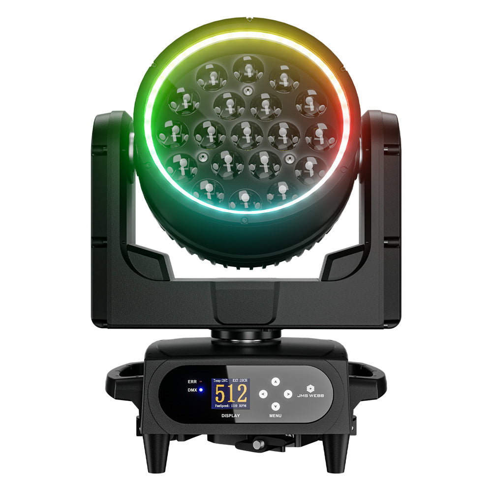 SHEHDS Lyre LED Pixel Zoom Wash IP66 de la série 19x avec contrôle via application