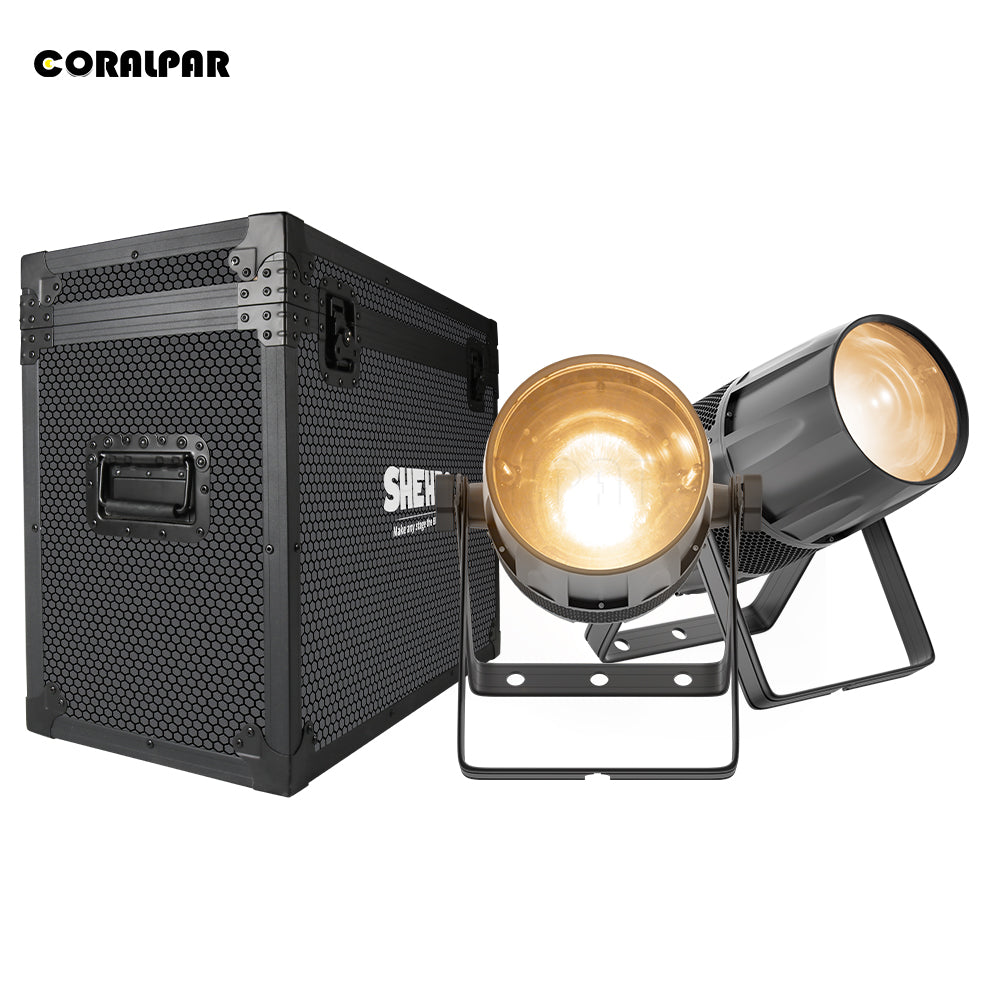 CoralPar Étanchéité IP65 LED Zoom&Wash COB 300W RGBW 4in1 Par Éclairage de Scène blanche chaude Mariage DJ
