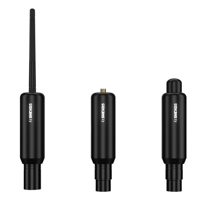 Émetteur et Récepteur DMX 512 Sans Fil 2,4G avec Récepteur sur Batterie et Écran Tactile OLED pour Éclairage de Scène