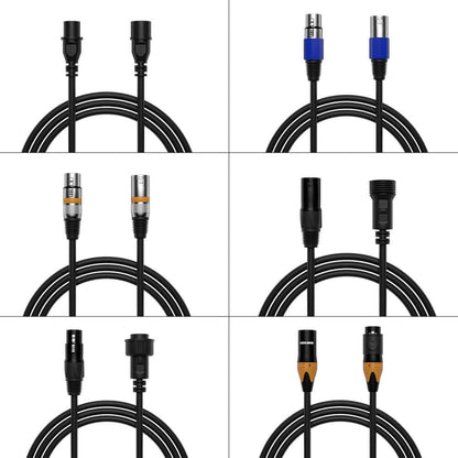 SHEHDS DMX Signal Cables IP65 Waterproof / Standard DMX Lighting Cables – rear or alternate product view