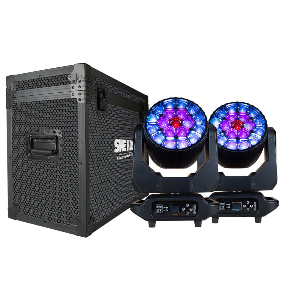 JMS WEBB Lyres LED Wash Big Bee Eye 19x20W&19x40W RGBW Éclairage de Scène Éclairage de Performance Concert Mariage Théâtre