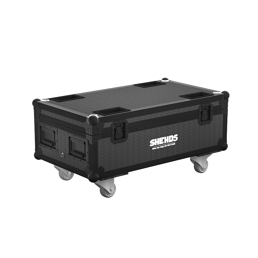 Mallette de transport rechargeable pour éclairage sans fil 6 x 18 W 6 en 1 RGBAW + UV avec télécommande