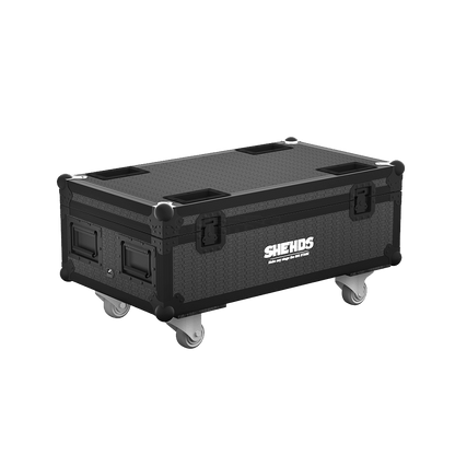 Mallette de transport rechargeable pour éclairage sans fil 6 x 18 W 6 en 1 RGBAW + UV avec télécommande