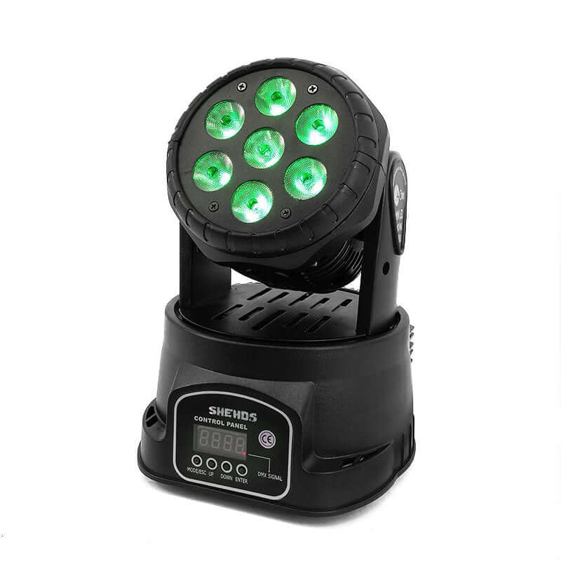 SHEHDS LED Lyres Wash 7x12W&7x18W Éclairage de Scène Éclairage de Performance DJ Club Concert