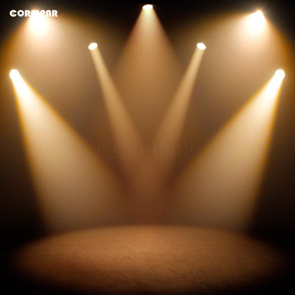 CoralPar Étanchéité IP65 LED Zoom&Wash COB 300W RGBW 4in1 Par Éclairage de Scène blanche chaude Mariage DJ
