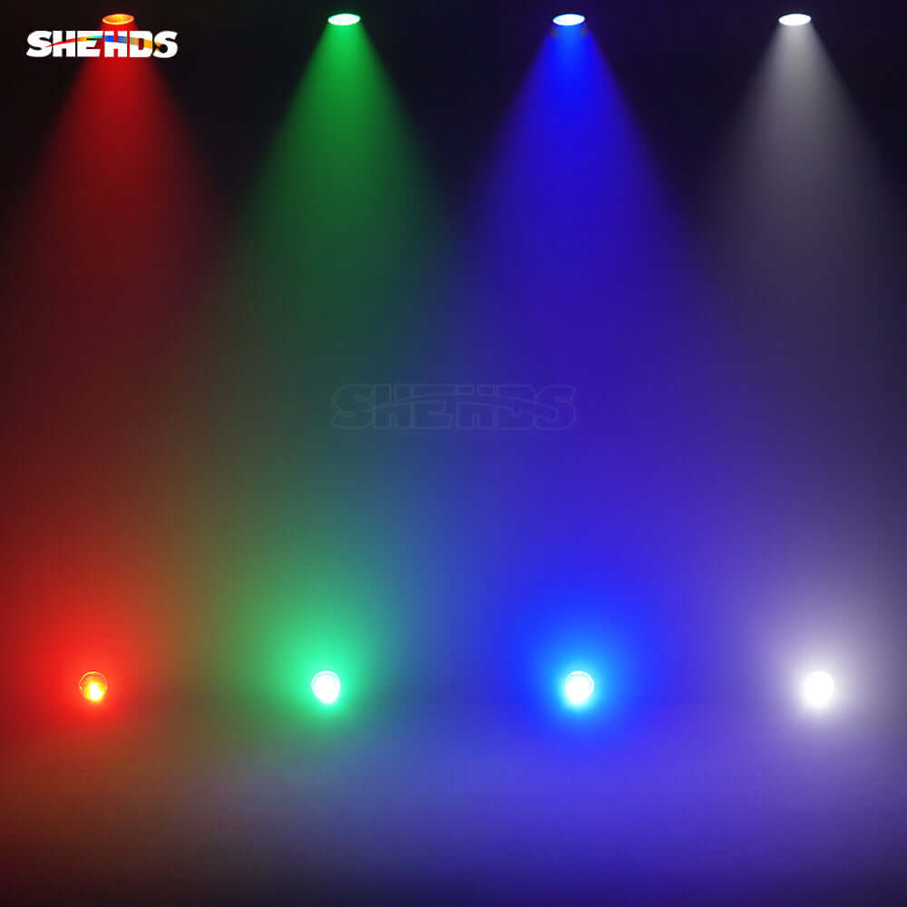CoralPar Étanchéité IP65 LED Zoom&Wash COB 300W RGBW 4in1 Par Éclairage de Scène Performance Mariage DJ