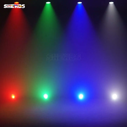 CoralPar Étanchéité IP65 LED Zoom&Wash COB 300W RGBW 4in1 Par Éclairage de Scène Performance Mariage DJ