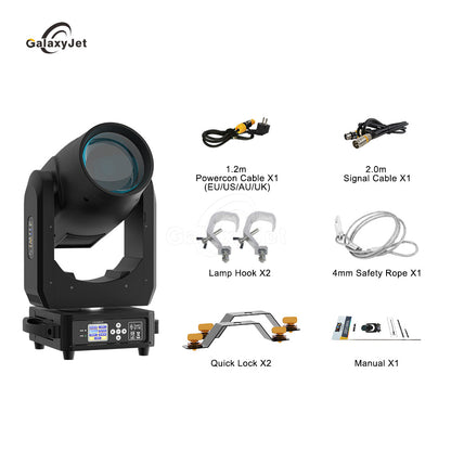 GalaxyJet (Bulb) Beam Lyres 311W 14R Prismes Doubles Éclairage de Scène Performance Club