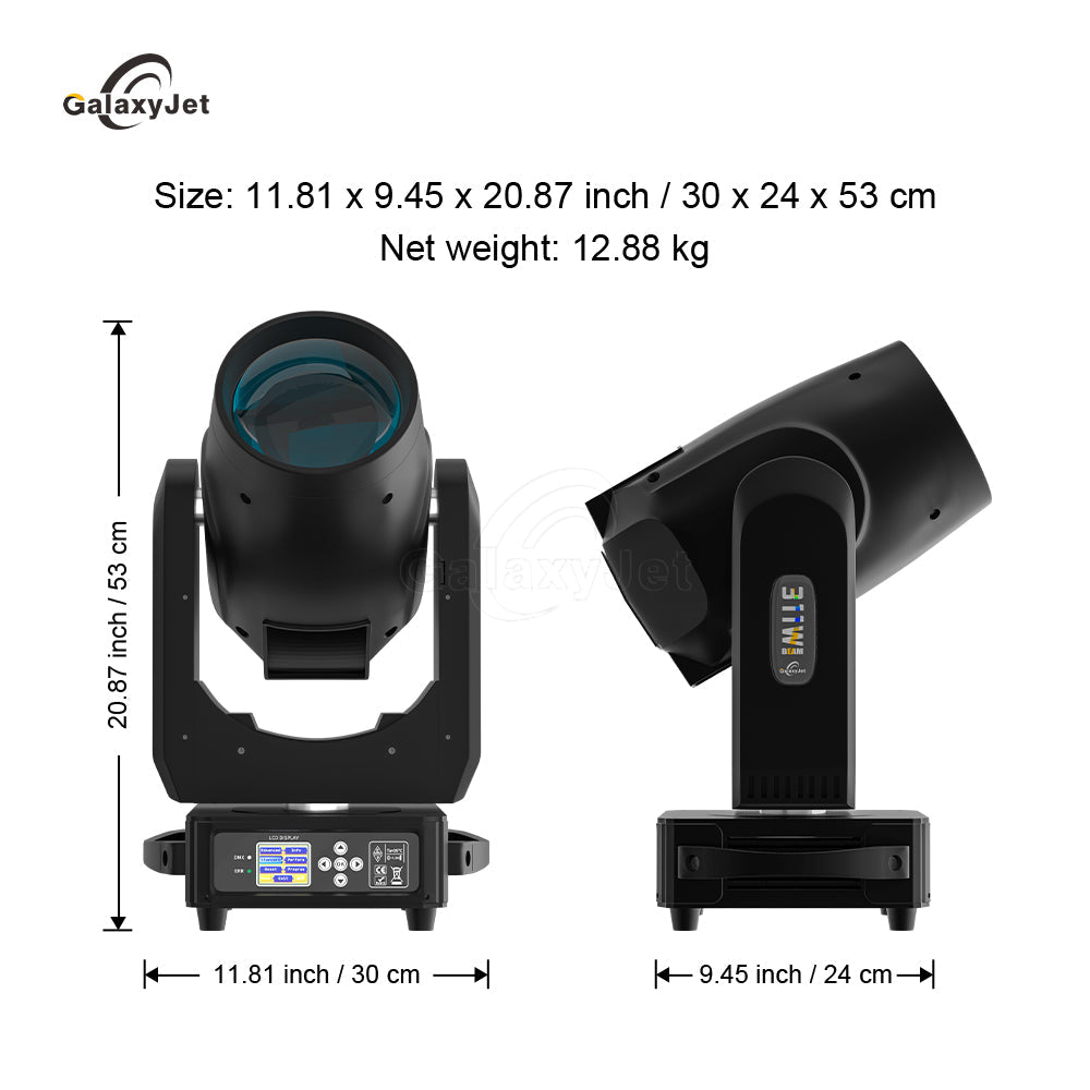 GalaxyJet (Bulb) Beam Lyres 311W 14R Prismes Doubles Éclairage de Scène Performance Club