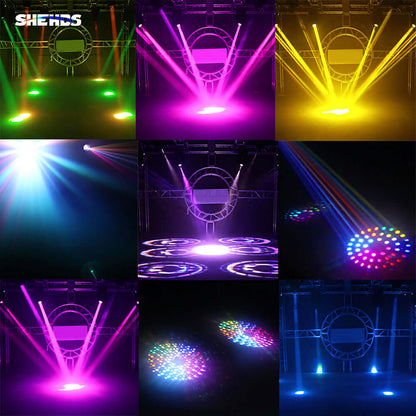 SHEHDS Beam 230W 7R (Version Bouton) Éclairage de Scène DJ Performance Stage Mariage DJ Club