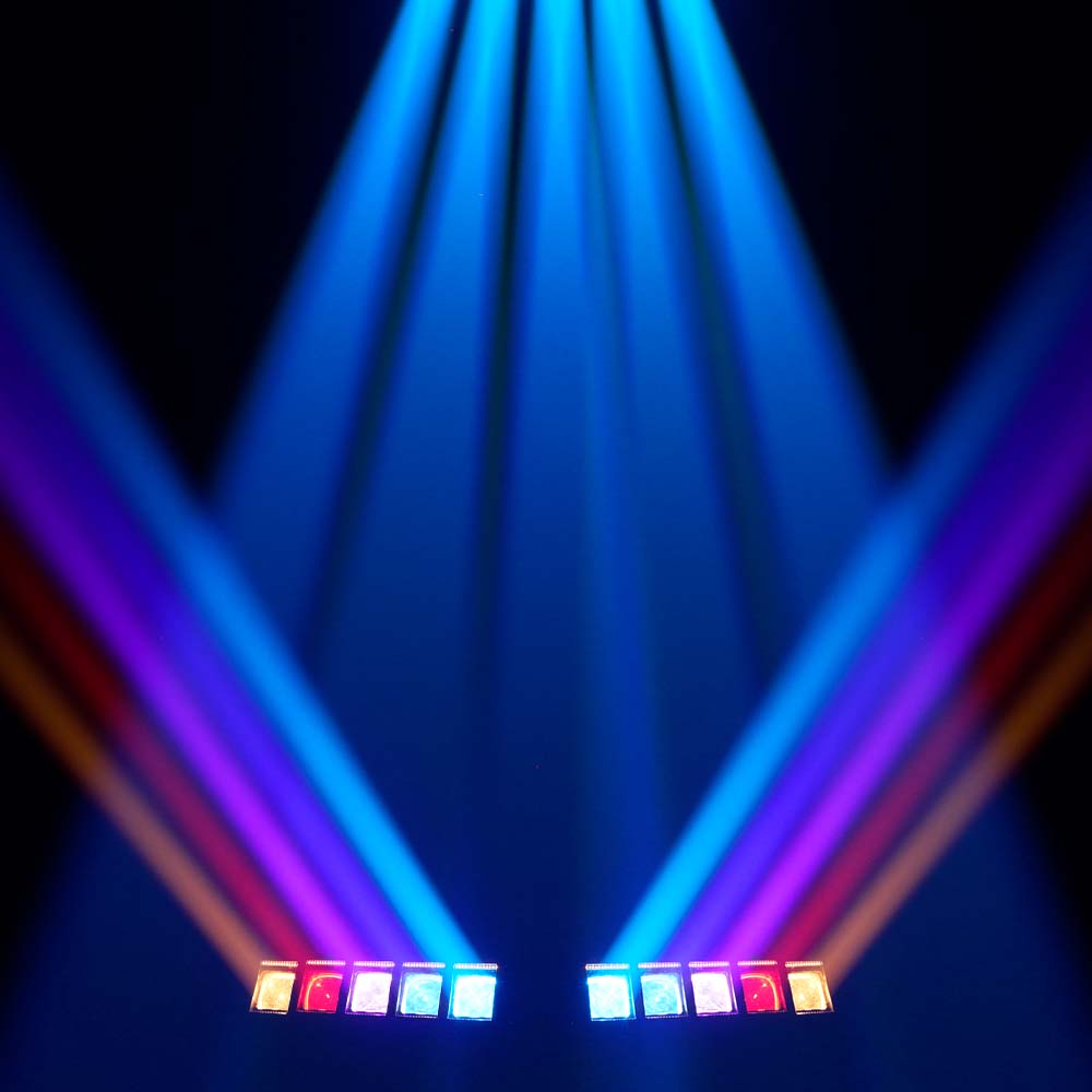 GalaxyJet LED Beam 5x60W RGBW 5 Moving Head Wave Bar Light Matrix Lighting For DJ Club Party