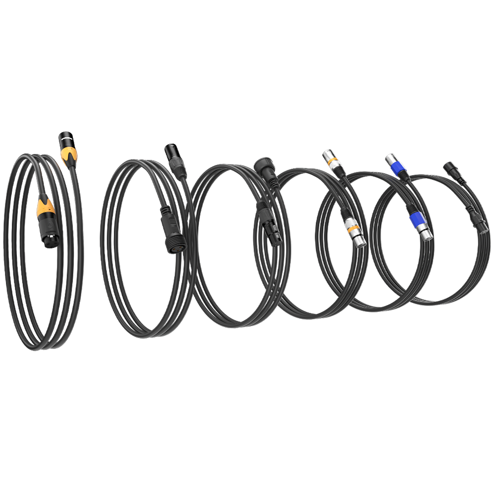 Câbles de signal DMX étanches IP65 / Câbles DMX standard pour éclairage
