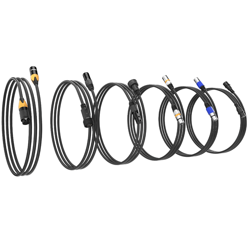 SHEHDS DMX Signal Cables IP65 Waterproof / Standard DMX Lighting Cables – front product view