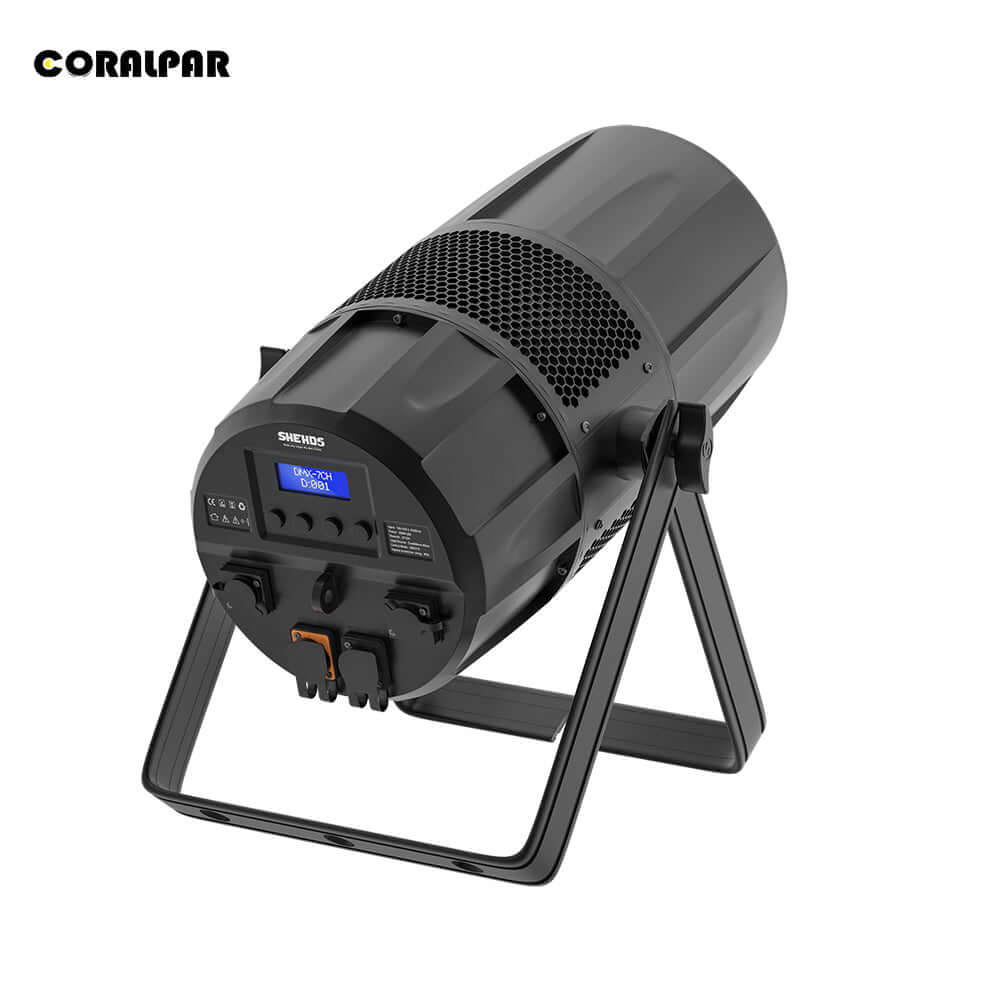CoralPar Étanchéité IP65 LED Zoom&Wash 300W 2in1 Par Éclairage de Scène Blanc froid et chaud Mariage DJ Théâtre