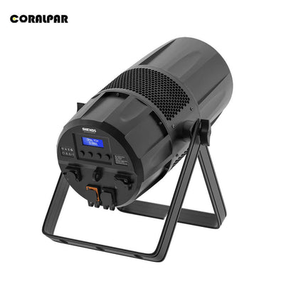 CoralPar Étanchéité IP65 LED Zoom&Wash 300W 2in1 Par Éclairage de Scène Blanc froid et chaud Mariage DJ Théâtre