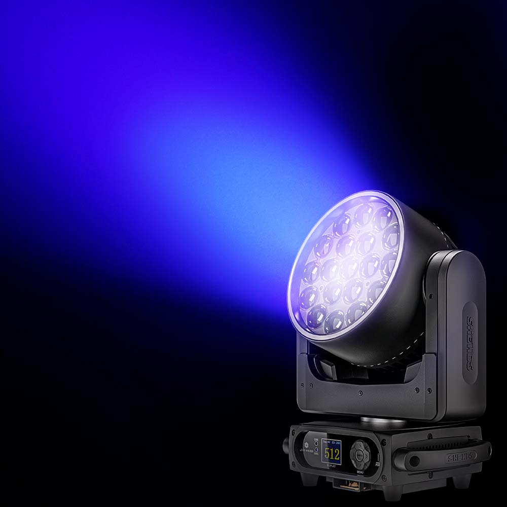 SHEHDS Projecteur LED à tête mobile 19×15 W / 20 W / 25 W Beam Wash Zoom Éclairage de scène