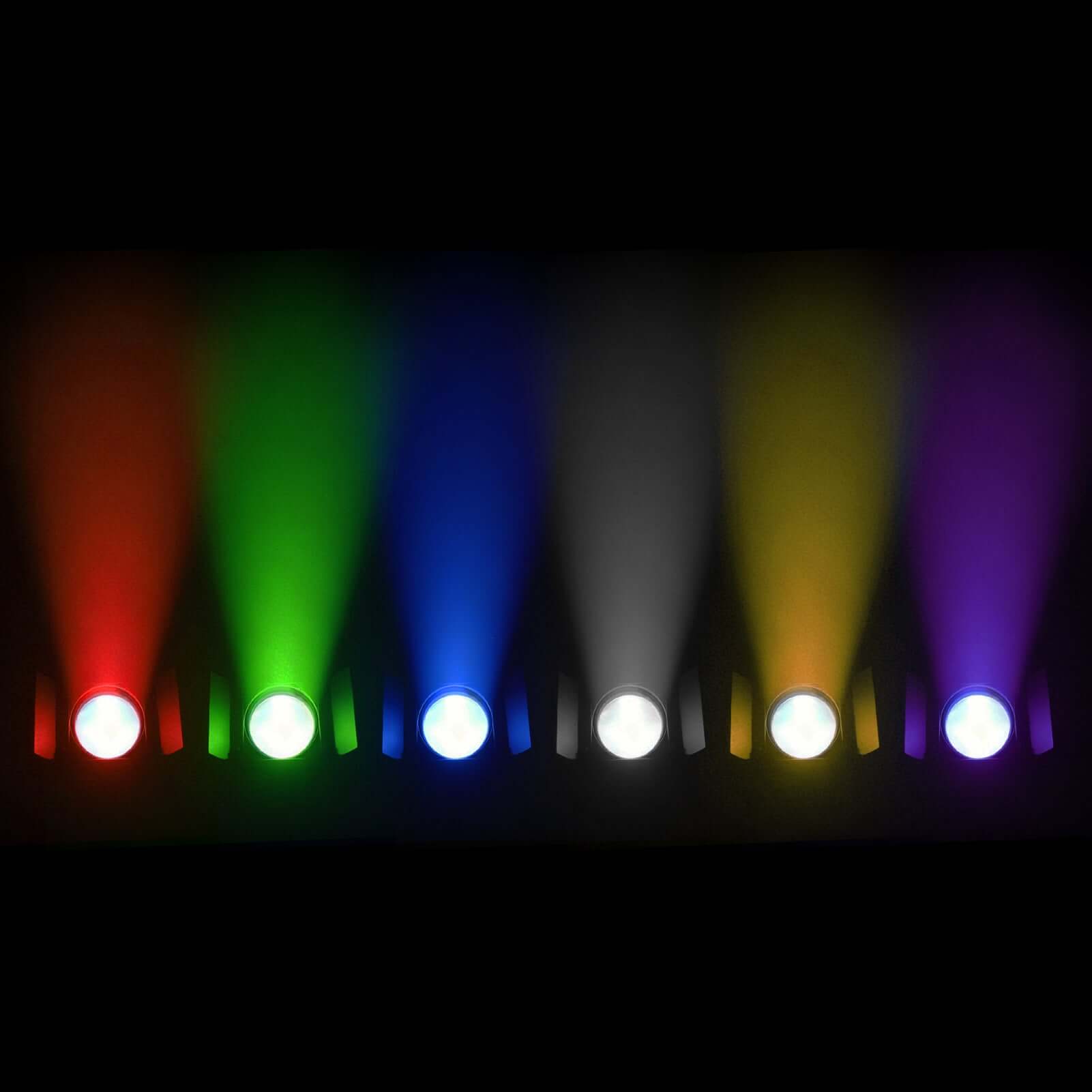 SHEHDS App Control 200W/300W COB Par Light with Barndoor Spot Zoom Stage Light – multicolor wash lighting effect