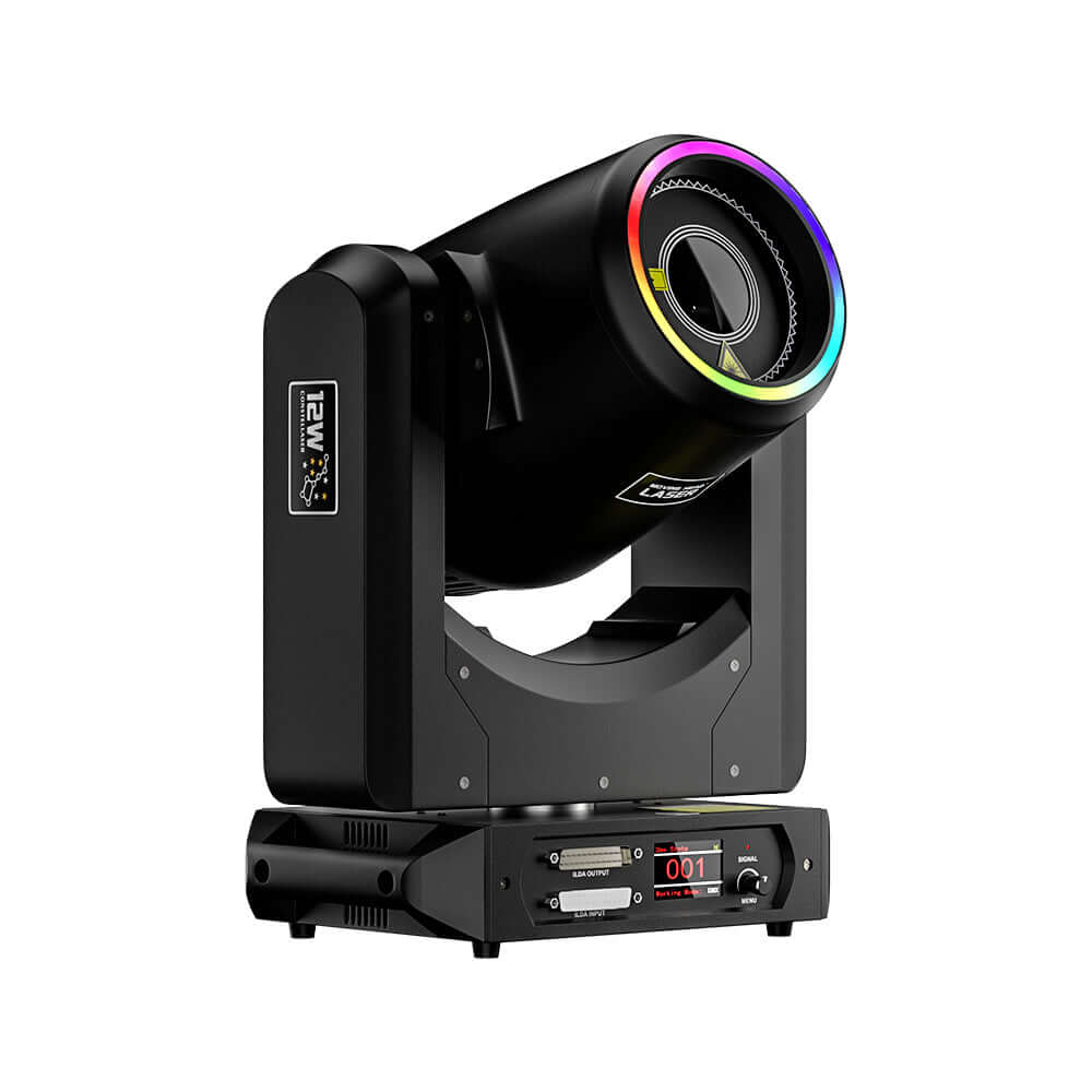 Constellaser Contrôle des application Lyres 12W  Éclairage Laser avec Effets anneau Éclairage de Performance DJ Club