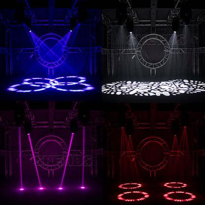 SHEHDS Lyres 380W Bulb Beam&Gobo&Wash Hybrid 3in1 Éclairage de Scène Éclairage de Performance