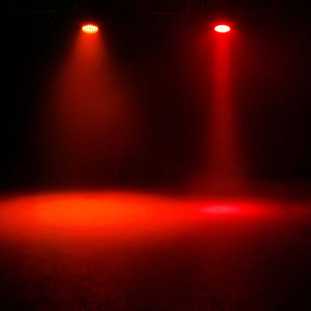 SHEHDS 36x18W Zoom & Wash Moving Head Light RGBWA+UV – red wash lighting effect