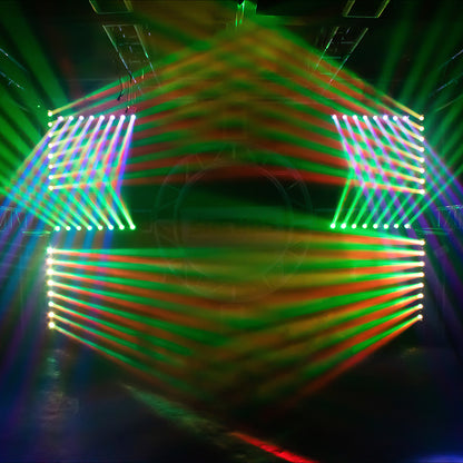 SHEHDS LED Lyres Beam 8x12W RGBW Éclairage de Scène Performance DJ Club Mariage