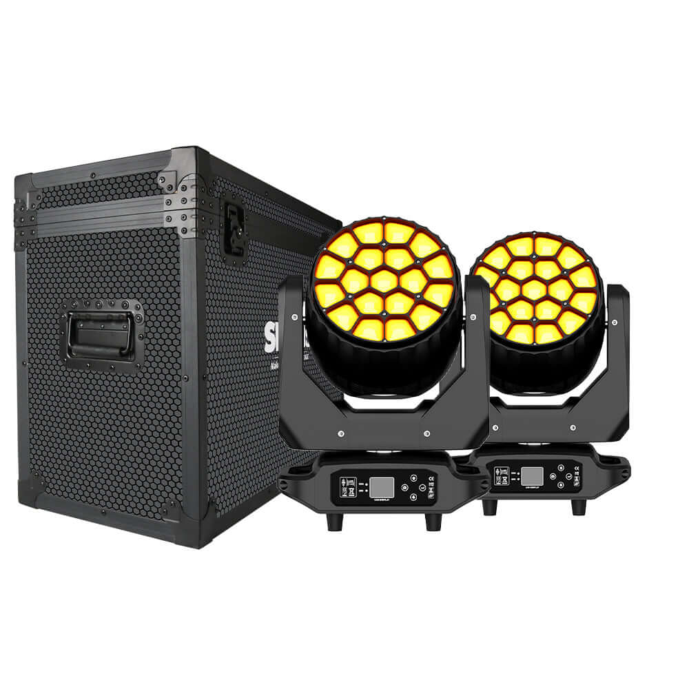 JMS WEBB Lyres LED Wash Big Bee Eye 19x20W&19x40W RGBW Éclairage de Scène Éclairage de Performance Concert Mariage Théâtre