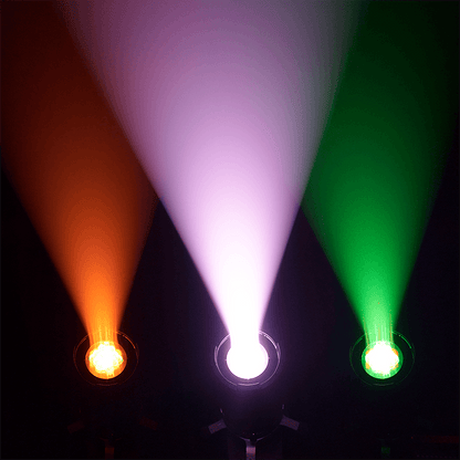 SHEHDS LED Optical Zoom LEKO 350W LED RGBW/Warm+Cool White Profile Spotlight Four-leaf – multicolor spotlight beam effect