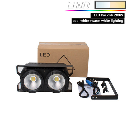 SHEHDS Combinaison 2Eyes 200W LED COB Blinder Éclairage de Scène DJ Mariage Concert