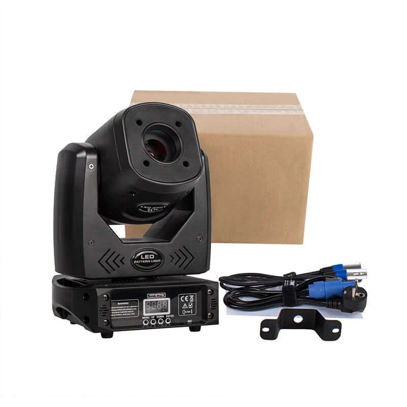 SHEHDS Projecteur LED  80W Lyres avec 3 prismes et gobo Équipement DJ Performance Club