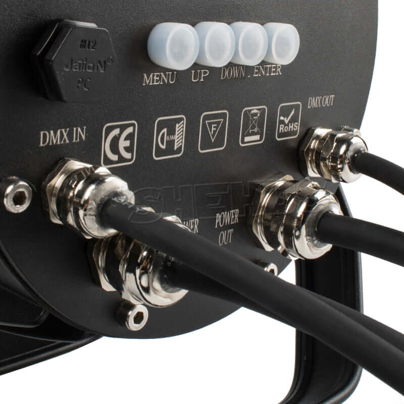 SHEHDS Étanchéité IP65 LED Par 7x12W RGBW&7x18 RGBWA+UV Éclairage de Scène Performance DJ Club