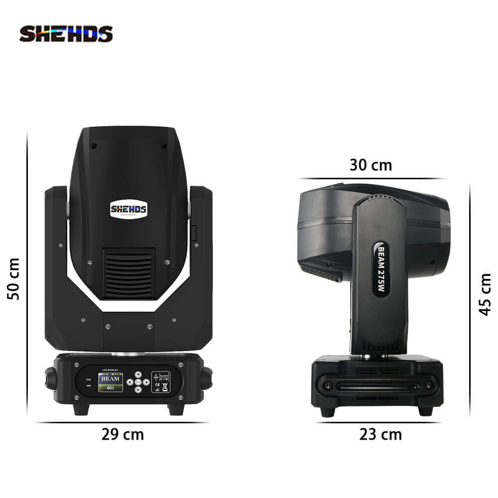 SHEHDS Lyres Beam 275W 10R Prismes doubles Éclairage de Scène Éclairage de Performance Club Mariage Théâtre