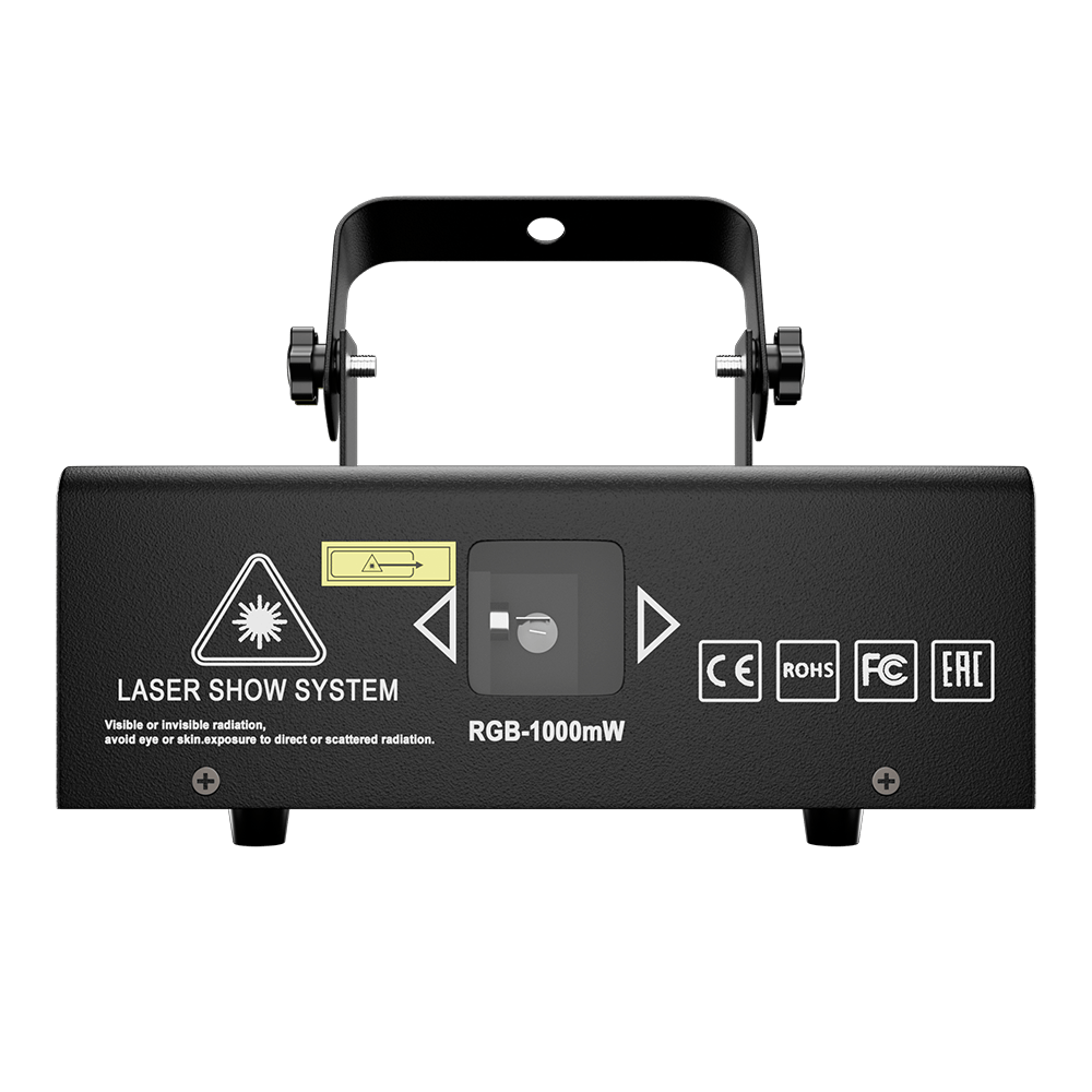 SHEHDS Contrôle des application 1W RGB Scanner laser Motif double superposé Éclairage Laser Performance DJ Club