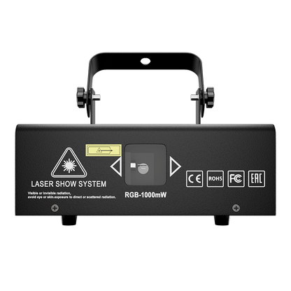 SHEHDS Contrôle des application 1W RGB Scanner laser Motif double superposé Éclairage Laser Performance DJ Club