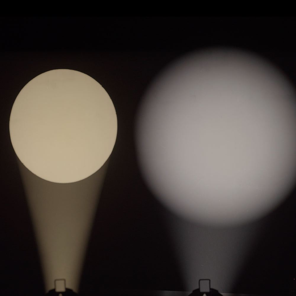 SHEHDS Projecteur de Découpe LED LEKO 100W à Zoom Optique Blanc Chaud & Blanc Froid