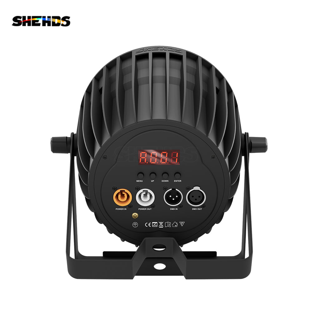 SHEHDS Nouvelle version en alliage aluminium LED 200W RGBACL 6in1 COB Éclairage de Scène Éclairage de Performance DJ Club