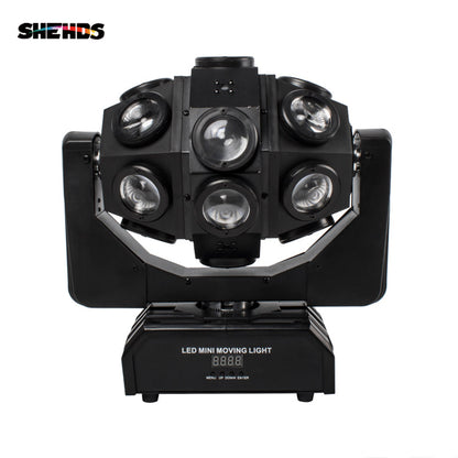 SHEHDS Lyres LED Laser 18x12W Éclairage de Scène avec Faisceau Rotatif Football