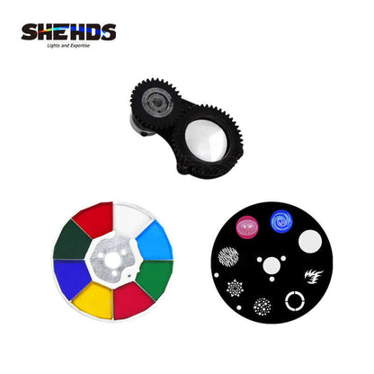 SHEHDS Projecteur LED  80W Lyres avec 3 prismes et gobo Équipement DJ Performance Club